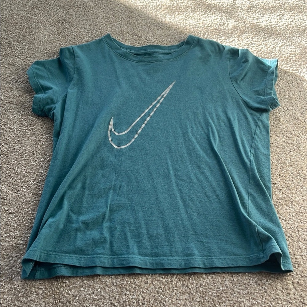 Nike Blue Tee with Iconic Logo